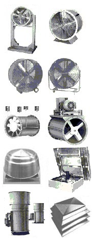 Axial propeller fan = Howden / Canada Blower Engineering of through the wall Canada Blower exhaust fans, airflow exhaust ventilators, fume hood exhaust fans, roof / wall supply blowers, paint booth ventilation fans, high pressure air blowers, air pressure blowers, high temperature air blowers, rotary air blowers, air fan-blowers systems, roof blowers, roots blowers, oven / dryer exhaust ventilators, heavy-duty ventilation fans, spray booth exhaust fans, New York blowers, Dayton fans, Chicago blowers, American Coolair ventilators, ACME ventilators, Twin City fans, Aerovent fans, Cincinnati blowers.