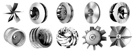 Fan blower wheels impellers